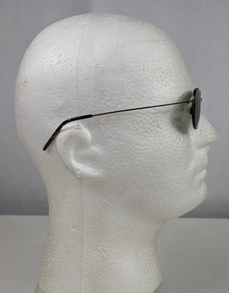 VTG Oliver Peoples Gold Tone Wire-frame Sunglasses Tortoise 40-20-143 Cornell - Image 4 of 4