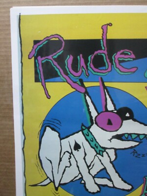 Rude dog sez: if you have and itch scratch it Poster 1980's 14679