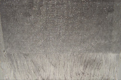 Silber Glitzer Schal, schön schwingende Fransen, funkelnder Glimmer + Glamour !! - 第 7/8 張圖片