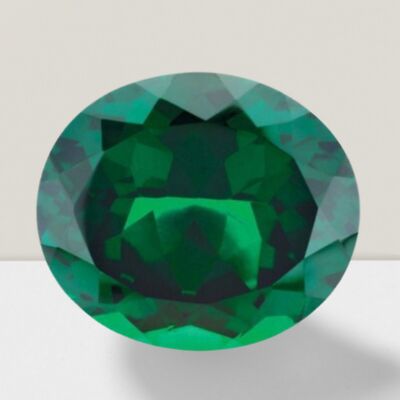 Emerald Oval Cut Gemstone 4.1 Cts - 11x9 mm Lustrous Loose Gem