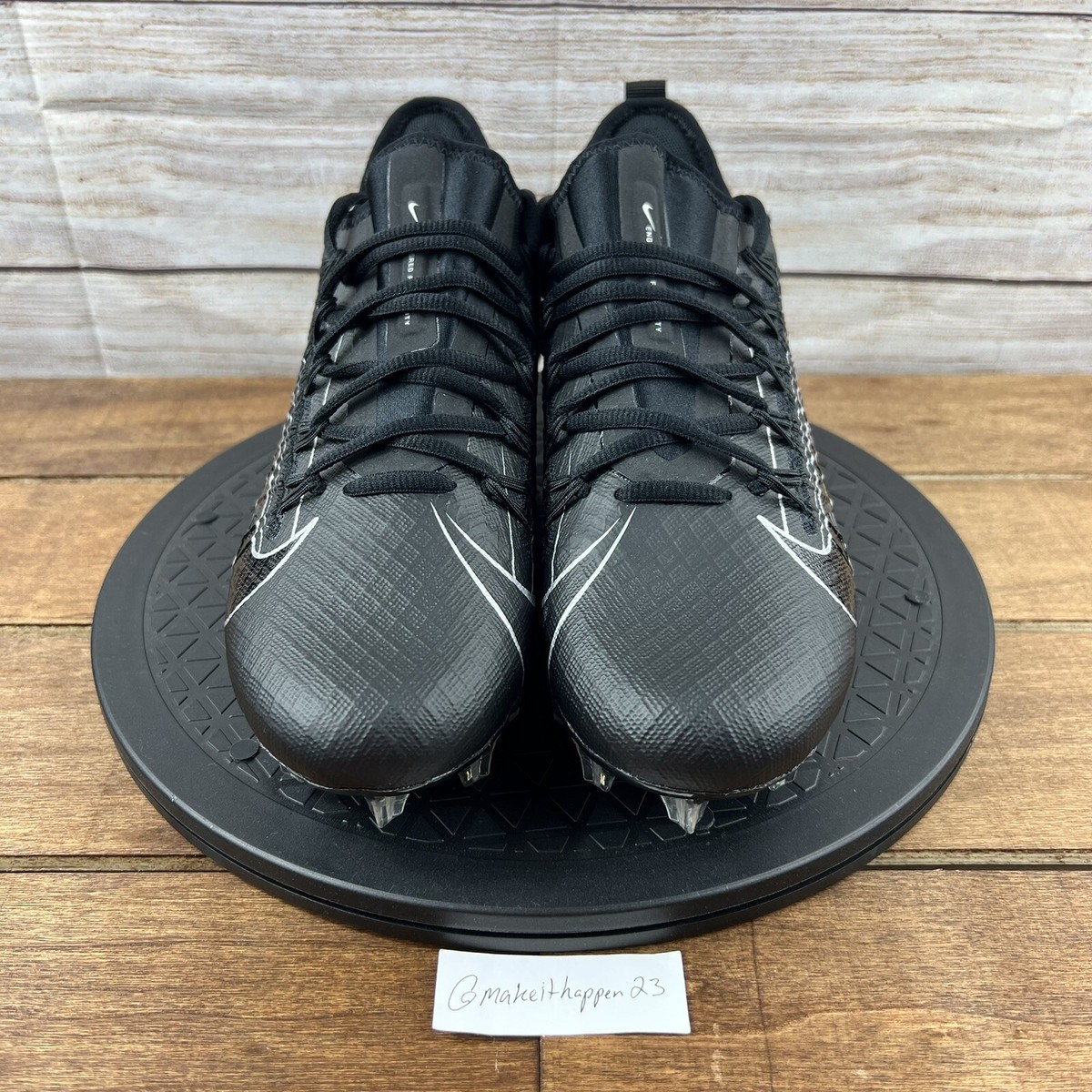Nike Alpha Huarache 7 Pro LAX Lacrosse Black Cleats AR3144-001 Men