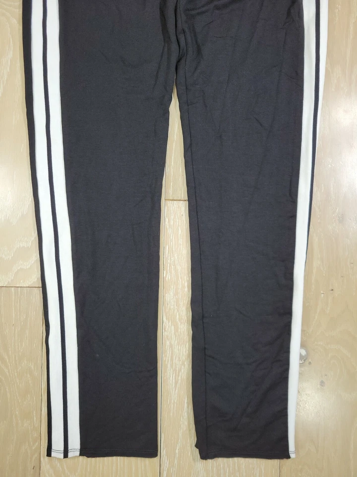 $165 NEW - JOIA NYC Women's Medium Black White Track Pants Soft Stretch Comfy - Image 2 of 4