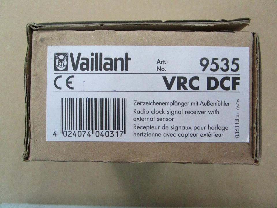 Vaillant VRC DCF 9535 - Zeitzeichenempfänger mit Außenfühler - in weiß - Bild 2 von 4