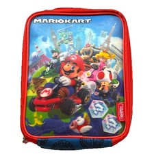 MARIOKART MARIO LUIGI 3D Thermos  Kids PVC-Free Insulated Lunch Box Tote Bag