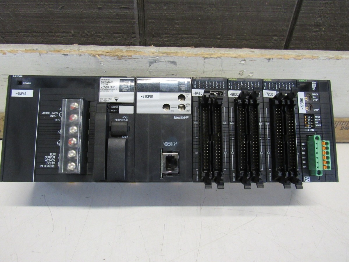 OMRON SYSMAC SYSTEM CJ2H-CPU65-EIP CPU ID262, OD262, SRM21 OMRON SYSMAC SYSTEM CJ2H-CPU65-EIP CPU ID262, OD262, SRM21