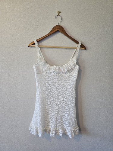 Y2K Victoria's Secret The Lacie Lingerie Chemise White Hearts- Wedding Bride- LG - 第 1/6 張圖片