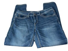 Seven7 Jeans Women 12 Blue Skinny Easy Fit Denim Stretch Whiskered Wash