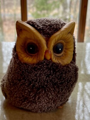 Faux Furry Owl Bird