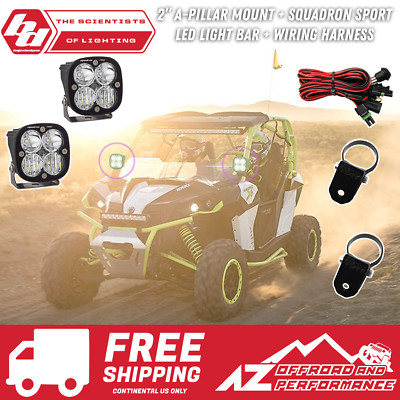 BAJA DESIGNS Squadron Sport 2'' A-Pillar Light Kit For Can-Am Maverick 557102