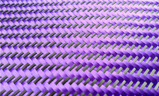 1X Black Purple Aramid Carbon Fiber Blended Fabric Carbon Fixed cloth 3K 230gsm