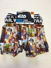 Star Wars-Disney Boys-3 Pair Boxer Briefs-Multi Colors-Size 6-NWT