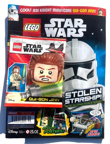 LEGO STAR WARS MAGAZINE 119 ~ NEW WITH JEDI KNIGHT QUI-CON JINN!