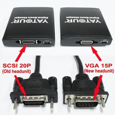 Ersatz-Kabelsatz für YATOUR USB SD AUX Adapter mit 20 SCSI oder 15 VGA Anschluss