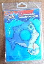 NEW Splash-n-Swim Inflatable Fish-Shaped Splash Ring 22.5"x18.5" for Kids Age 4+