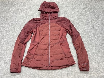 Lululemon Down For It All Jacket Womens 12 Red Pockets Lightweight Hooded