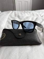 Ray-Ban Wayfarer Reverse RB0502S Men's Square Sunglasses Black Blue UV400