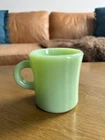 “Excellent” FIRE KING JADEITE RESTAURANT THICK C HANDLE  COFFEE MUG Vintage