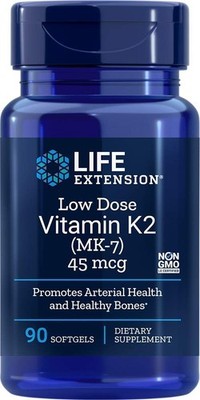 LIFE EXTENSION VITAMIN K2 Low Dose MK-7 45mcg 90 Weichkapseln SUPER PREIS