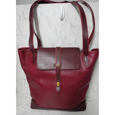 CARTIER Vintage Must de Cartier Trinity Bordeaux Calfskin Tote Bag - EUC