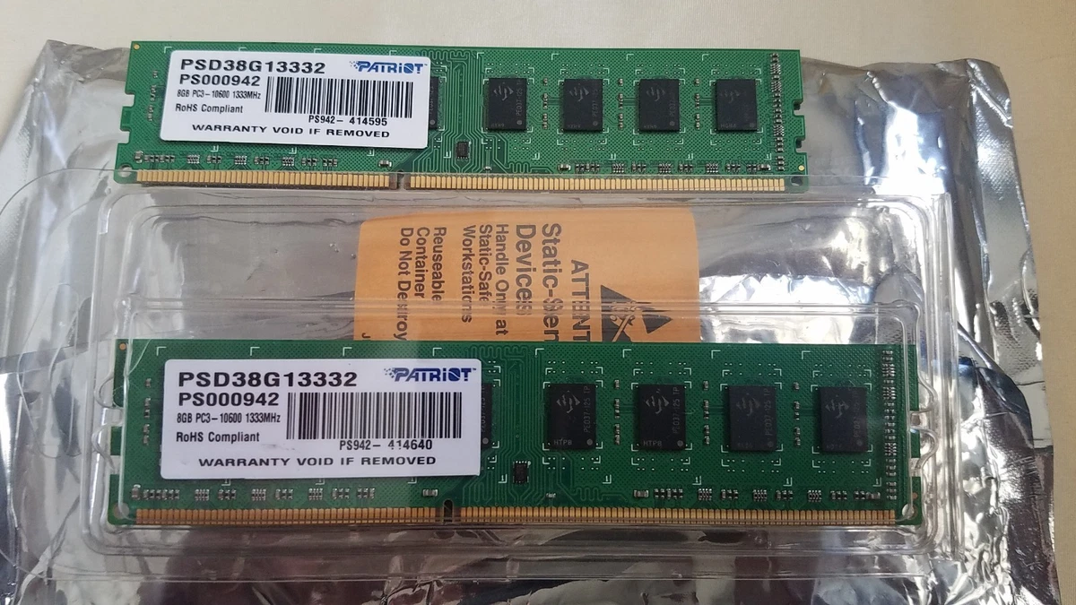 Patriot PC3-10600 (DDR3-1333) Bus Speed DDR3 SDRAM Computer Memory