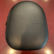 Hard Case Bag For Bose Quiet Comfort Headphones Black Zipper Padded