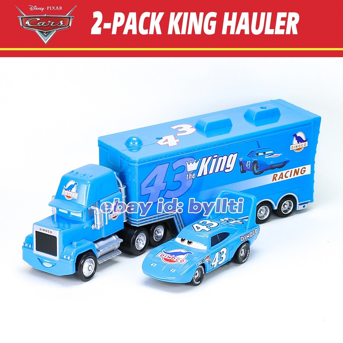 cars mattel king hauler カーズ　マテル　Dinoco 2-PACK Disney Pixar Cars King & Dinoco Hauler Truck 1:55 Diecast