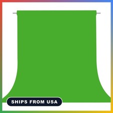 Green Screen Backdrop 8x10 FT Non Reflective Fabric for Photoshoot Portraits