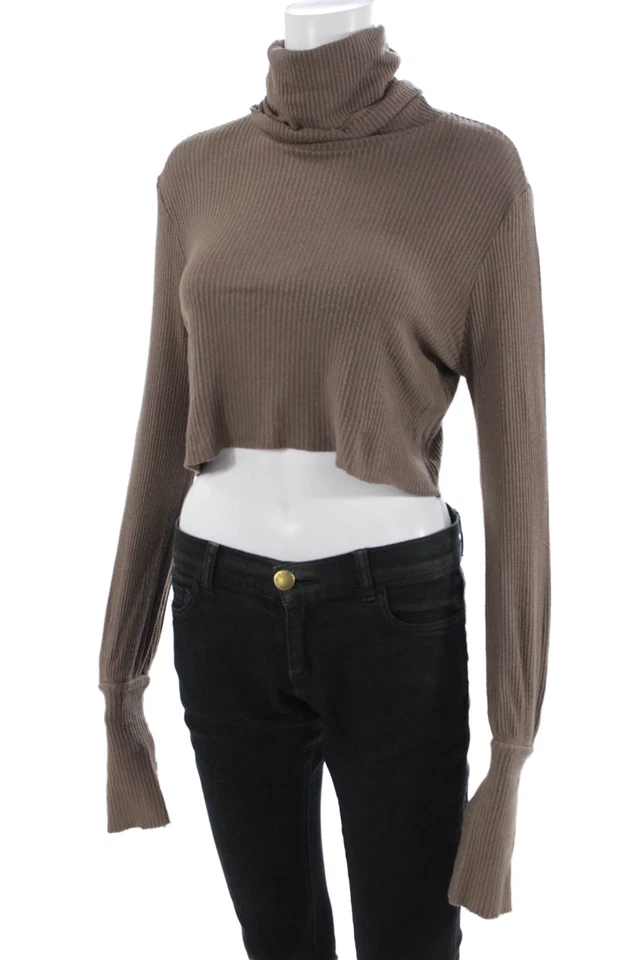 Suéter Pullover Joah Marrón Unisex Cuello Alto Marrón Manga Larga Talla Única Foto 2 de 4