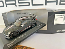 Porsche 911 GT3 RS 4.0 nero 1:43 Minichamps 997.2 pellicola originale nuova 400069102 rara
