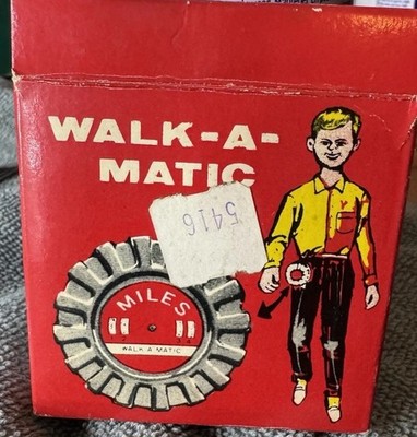 Vintage 1960 s Walk-o-matic Pedometer In Original Box with Instructions So Rare