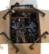 Wooden Pants Hangers Lot Wholesale Clothes Orvis Metal Black Retail Retail