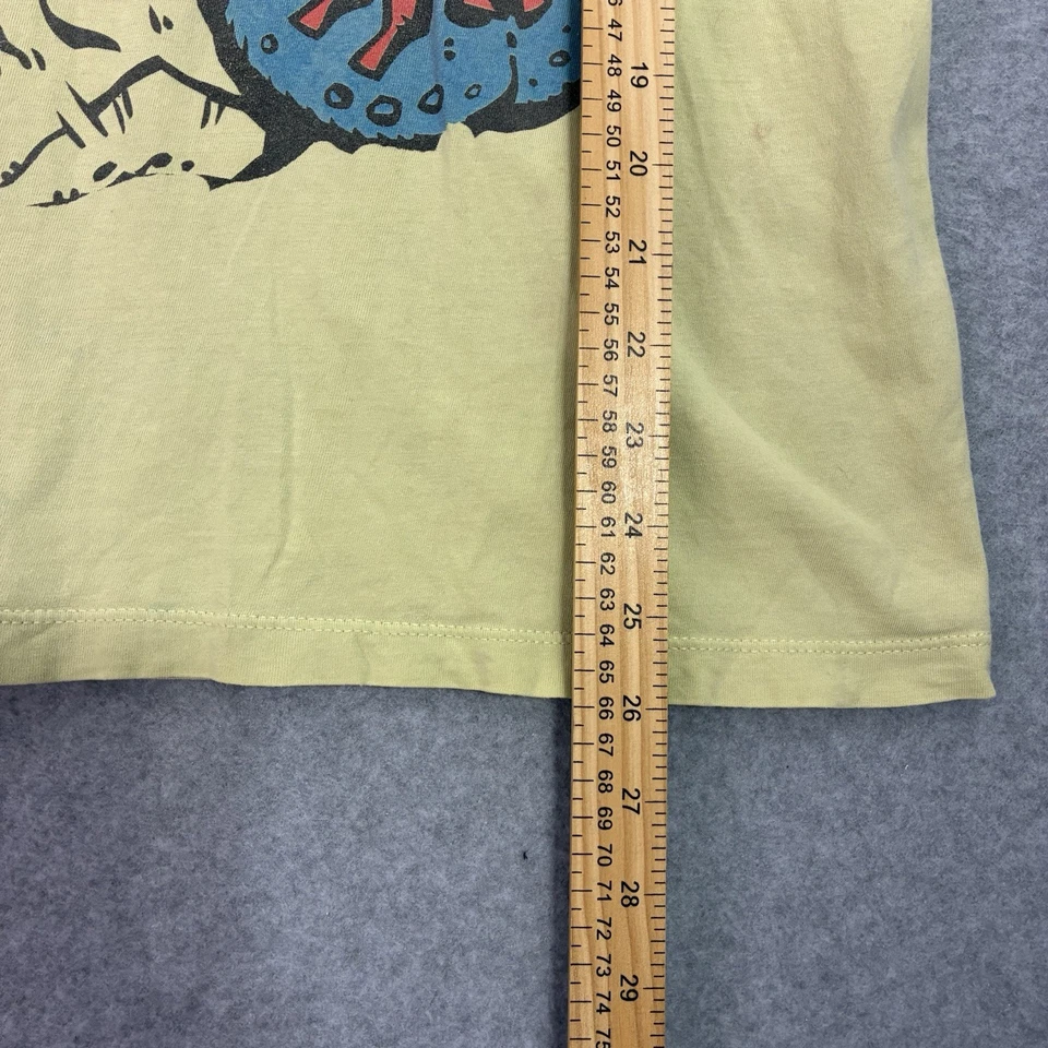 Camiseta Gráfica Madballs Para Hombre Pequeña Amarilla Calavera Araña Horror Años 80 Retro TCFC Foto 3 de 4