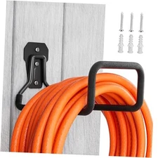 Garden Hose Holder: Hose Hanger Wall Mount Metal for Outside - Heavy Duty 
