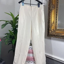 CALIA by Carrie Underwood Soft Scuba Wide Leg Pants in Light Cream - Sz M