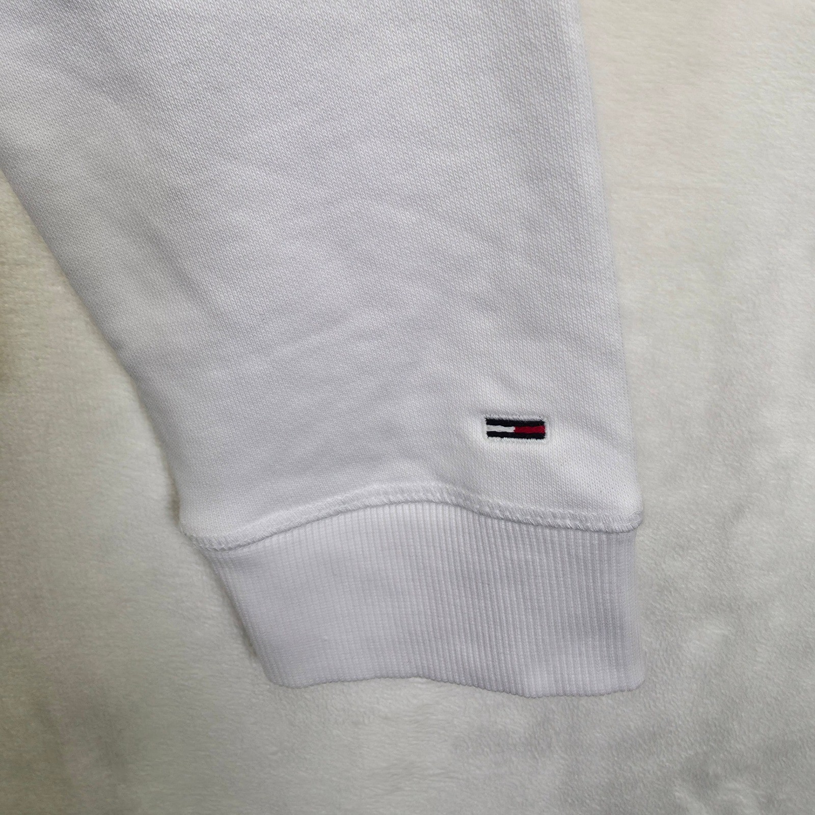 Tommy Hilfiger Hoodie Women M White Striped Classic Streetwear Sporty Sweatshirt thumbnail 13