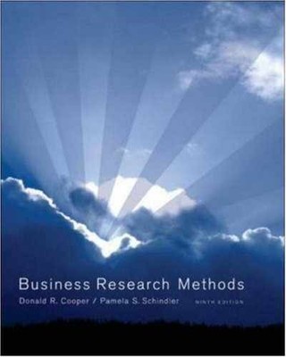 Business Research Methods - Hardcover, by Cooper Donald Schindler - Acceptable