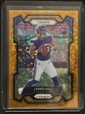 2024 Panini Prizm Football - Jaren Hall #367 Orange Disco Prizm (RC)