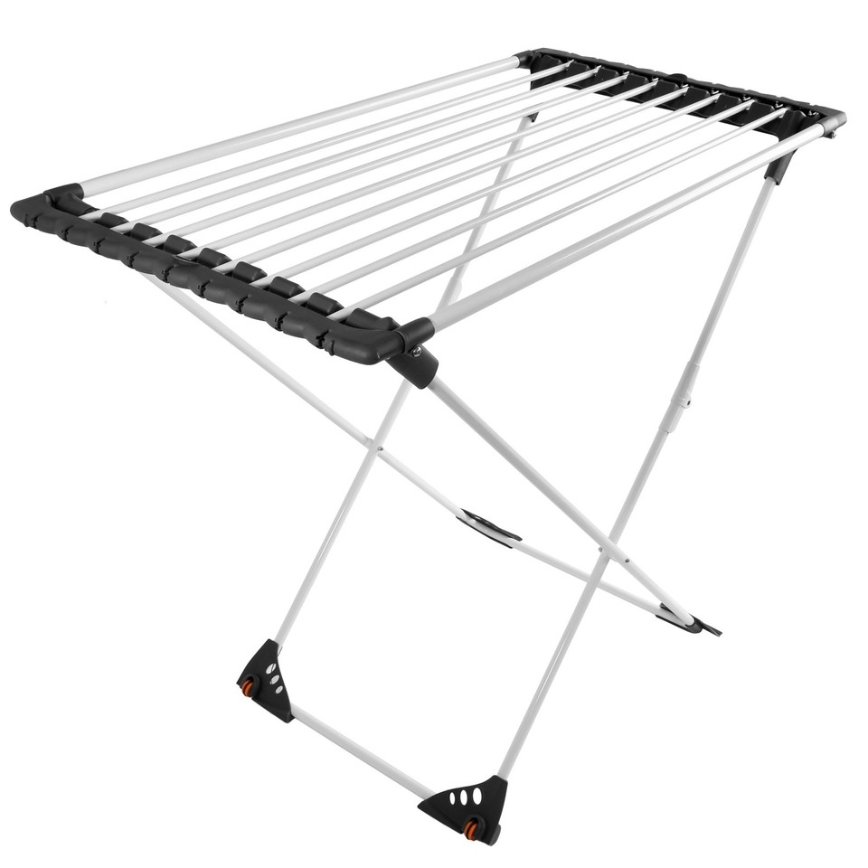 Séchoir à linge télescopique MOJAVE, blanc et graphite