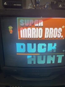 NES Console With Mario/Duck Hunt, One Controller & Zapper TESTED WORKING