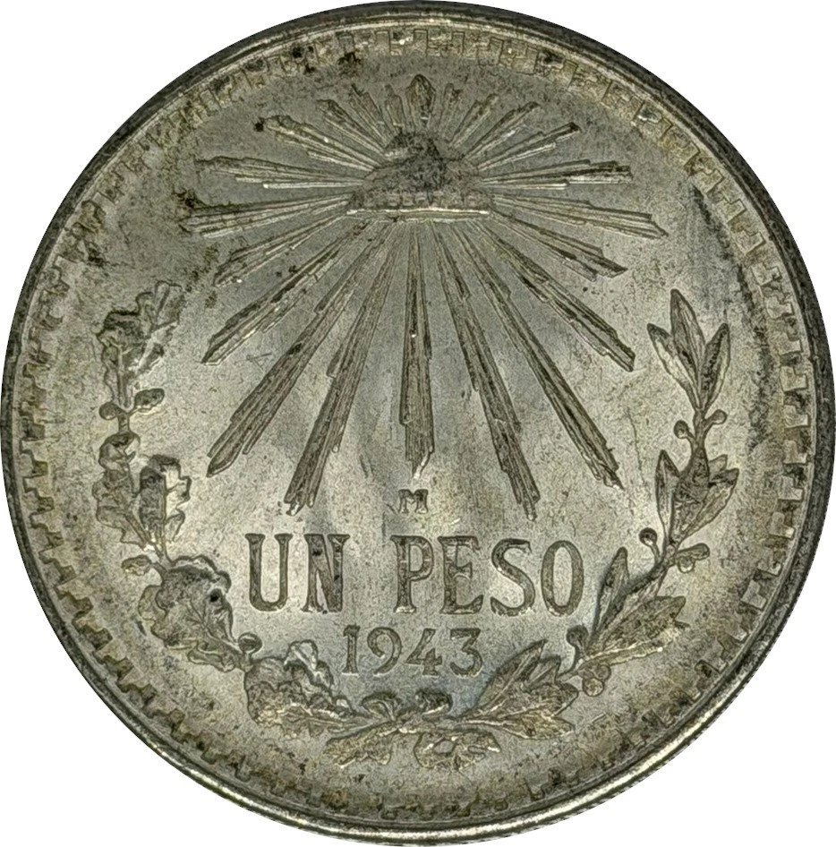 1 Peso 1943 Year Silver Mexican Coins (1905-Now) for sale | eBay