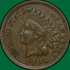 1904 Indian Head Cent Choice Extremely Fine XF+ Coin #35128