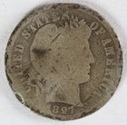 Damaged 1897 O Barber Dime
