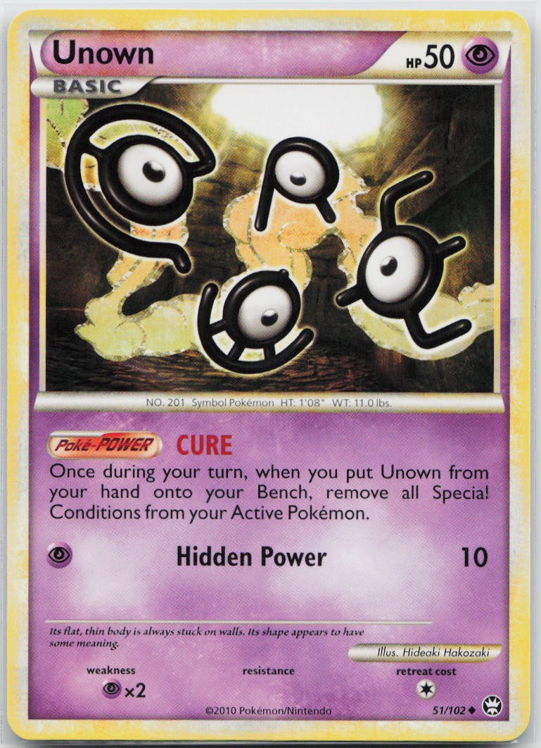 Unown Uncommon Triumphant 51/102 Pokemon TCG