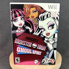 Nintendo WIi - Monster High: Ghoul Spirit w/ Cover - Complete/CIB - Tested