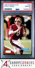 1998 STADIUM CLUB #120 STEVE YOUNG 49ERS HOF PSA 10