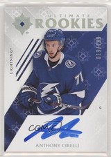 2018 Upper Deck Ultimate Collection Rookies 19/299 Anthony Cirelli #58 Auto 0c3