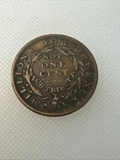 1837 hard times token not one cent FH