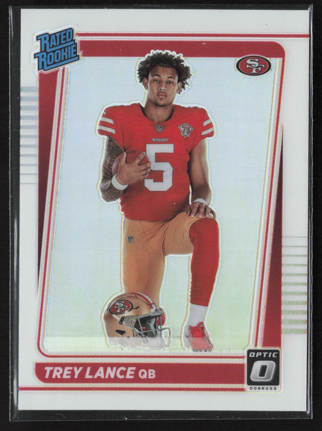2021 Donruss Optic #203 Trey Lance Holo Variation San Francisco 49ers