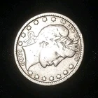 1909 Barber Quarter D Silver Circulated Lot of 1 Coin United States 25C
