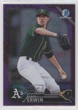 2016 Bowman Chrome Prospects Purple Refractor 225/250 Zack Erwin #BCP223 12dm